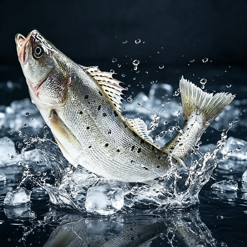 Cleaned Whole Sea Bass, Frozen